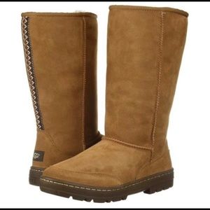 NEW UGG Ultra Tall Revival Suede Sheepskin Boots